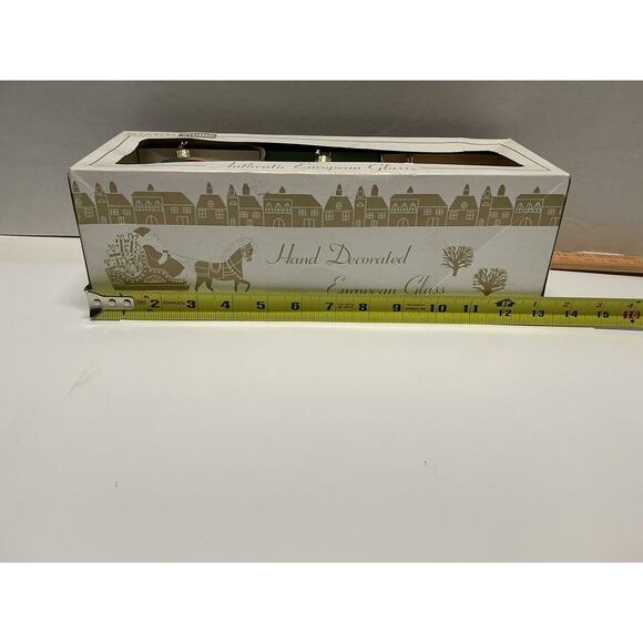 Hand-Decorated Glass Ornaments European-Style Design 3 Ornaments Polish Designed - Picture 3 of 16